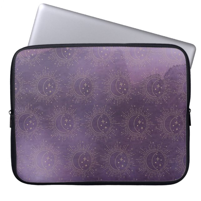Zon en Maan Laptop Sleeve (Voorkant)