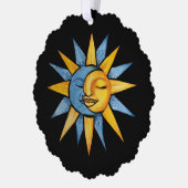 Zon en Maan Ornament Kaart (Links)