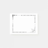 Zon en maan posten het post-it® notes (Voorkant)