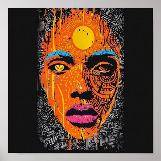 Zon en Maan Poster (Voorkant)