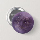 Zon en Maan Ronde Button 5,7 Cm (Voorkant /achterkant)