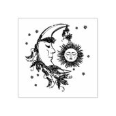 Zon en Maan Rubberstempel (Afrduk)