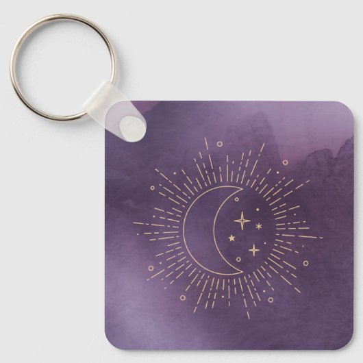 Zon en Maan Sleutelhanger (Voorkant)