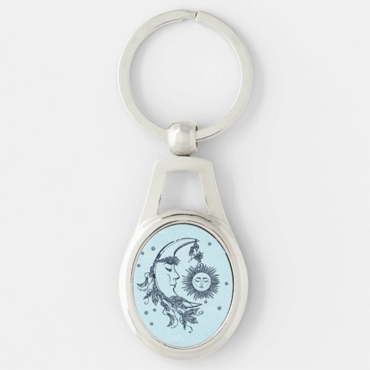 Zon en Maan Sleutelhanger (Voorkant)