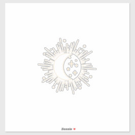 Zon en Maan Sticker