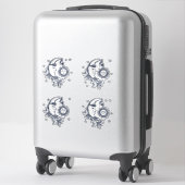 Zon en Maan Sticker (Koffer)