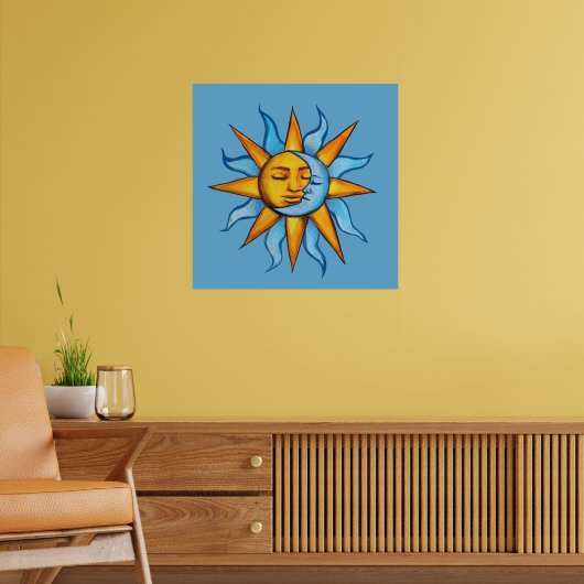 Zon en Maan Sunshine MoonKind Poster (Woonkamer 2)