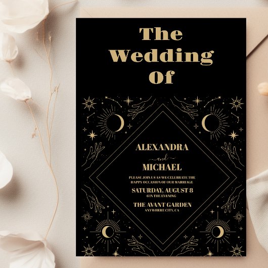 Zon en Maan Tarot Kaart Bruiloft