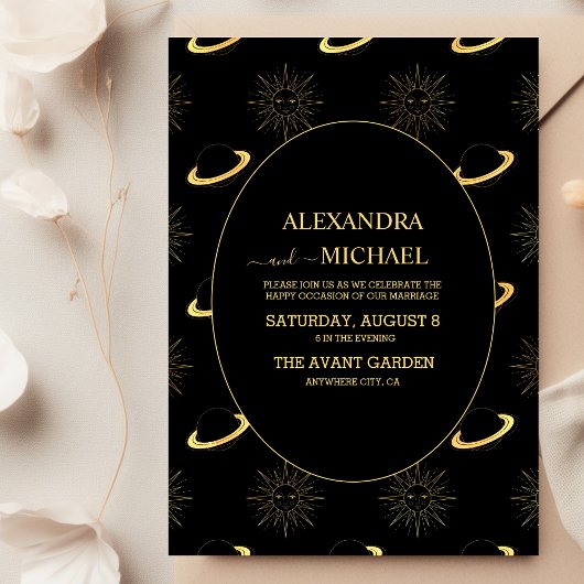 Zon en Maan Tarot Kaart Bruiloft