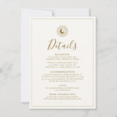 Zon en Maan Tijdloze Details Kaart (Voorkant)