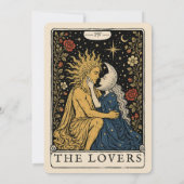 Zon en Maan | Trouw Uitnodiging Tarot (Achterkant)