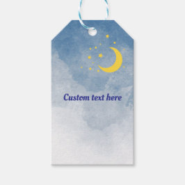 Zon en Maan Twin Baby shower Gift Label Cadeaulabel