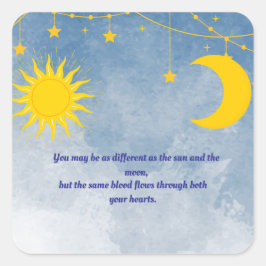 Zon en Maan Twin Sticker