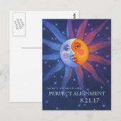 Zon en Maan Verduistering Perfecte Uitlijning Briefkaart (Voorkant / Achterkant)