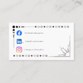 Zon en maan visitekaartjes (Achterkant)