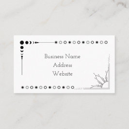 Zon en maan visitekaartjes