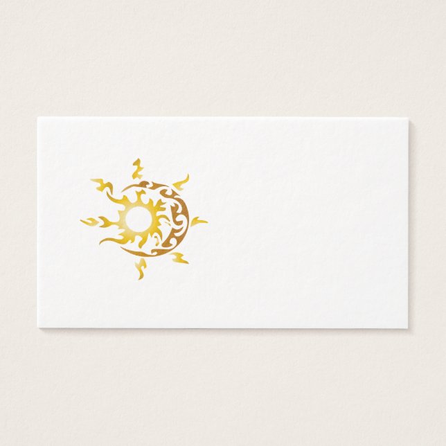 zon en maan visitekaartjes (Voorkant)