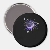Zon en Maan Whimsigothic Gothic Witchy Witch Magneet (Voorkant / Achterkant)