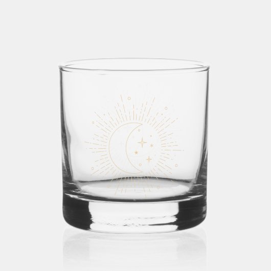 Zon en Maan Whisky Glas (Voorkant)