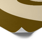 Zon en maan Yin-Yang Poster (Hoek)