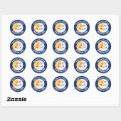 Zon en maan zegenen de Heer Ronde Sticker (Vel)