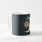 Zon- en maanbalans koffiemok (Voorkant links)