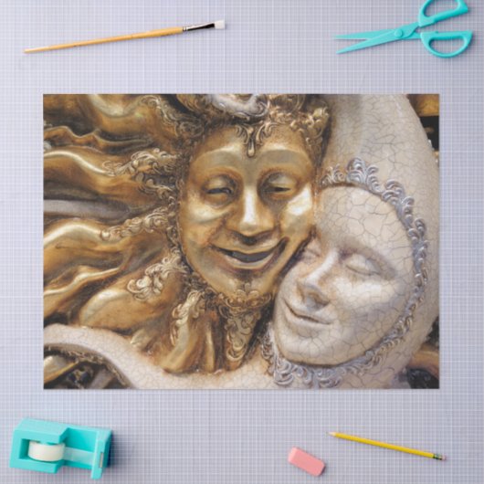 zon - en maandoekpapier tissuepapier (Craft)