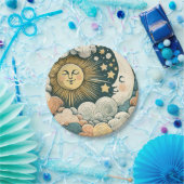 Zon en MaanKind Zonneschijn Papieren Bordje (Feest)