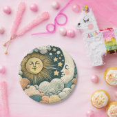 Zon en MaanKind Zonneschijn Papieren Bordje (Feest)