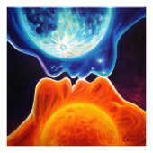 Zon- en maankus foto afdruk (Voorkant)