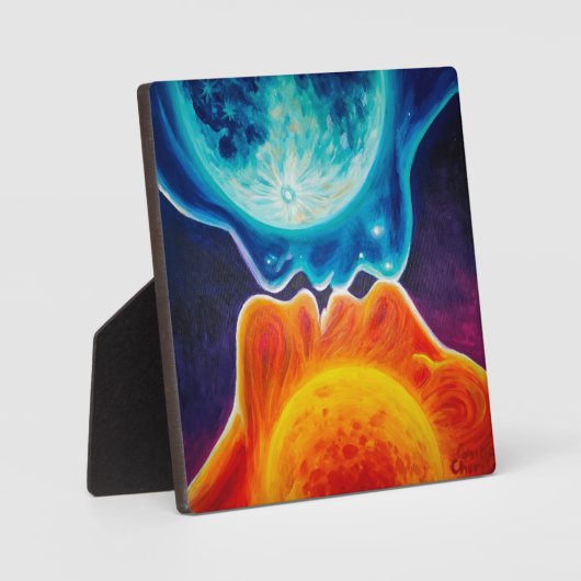 Zon- en maankus fotoplaat (Voorkant)