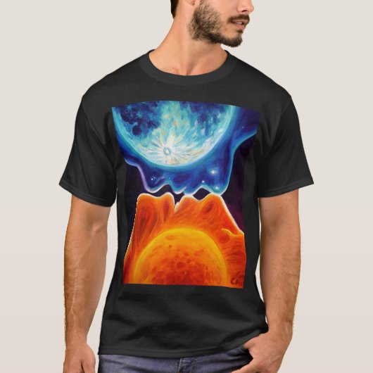 Zon- en maankus t-shirt (Voorkant)