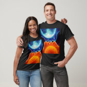 Zon- en maankus t-shirt (Unisex)