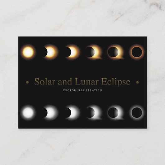 Zon- en maansverduistering informatiekaartje (Voorkant)