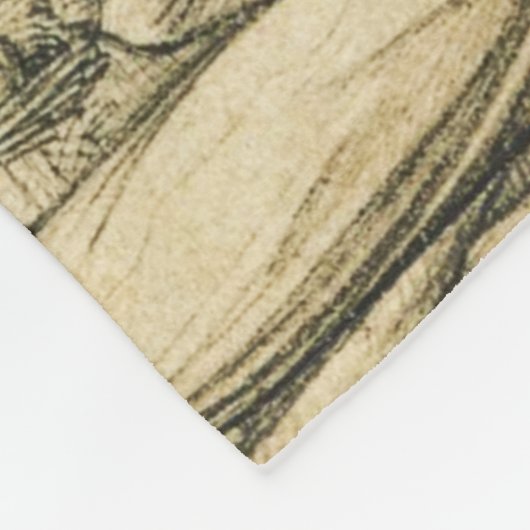 ZON- EN MOON-Antiek zwarte witte asstrologie Teken Fleece Deken (Hoek)