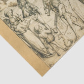 ZON- EN MOON-Antiek zwarte witte asstrologie Teken Tissuepapier (Detail)