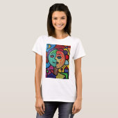 ZON EN MOON COUPLE T-SHIRT (Voorkant volledig)