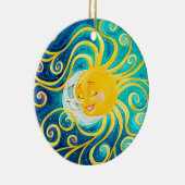 ZON- EN MOON- EN STARTPUNTEN KERAMISCH ORNAMENT (Rechts)