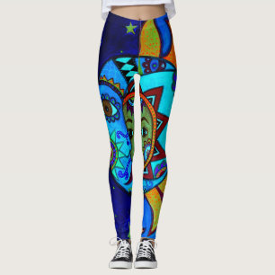 ZON- EN MOON-KOUPLE TERMIJN LEGGINGS