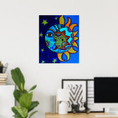 ZON- EN MOON-KOUPLE TERMIJN POSTER (Thuiskantoor)