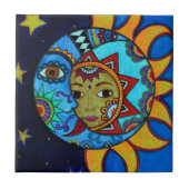 ZON- EN MOON-KOUPLE TERMIJN TEGELTJE (Voorkant)