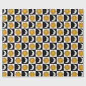 Zon- en Moon-kringlooppapier Cadeaupapier (Vlak)