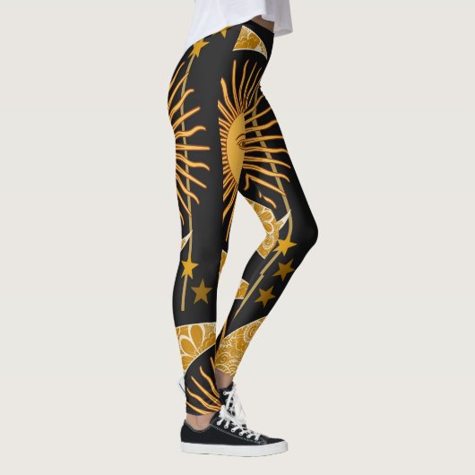 Zon en Moon Night of Day Draag Leggings (Rechts)