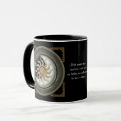 Zon- en Moon Pagan Wheel Aangepaste Mugs Mok (Voorkant links)