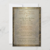 Zon en Moon Pagan Wheel Middelgrote Uitnodiging (Achterkant)