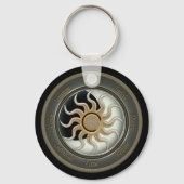 Zon- en Moon Pagan Wheel Sleutelhanger (Voorkant)