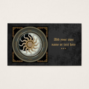 Zon- en Moon Pagan Wheel Visitekaartjes
