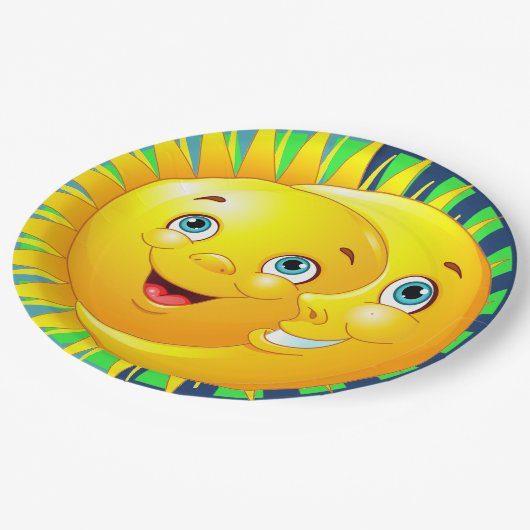 Zon en Moon Party Goods Papier Bord (Gekanteld)