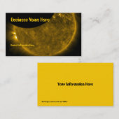 Zon- en Moon-Visitekaartjes Visitekaartje (Voorkant / Achterkant)