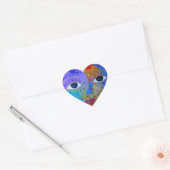 ZON EN MOON/YIN EN YANG HART STICKER (Envelop)